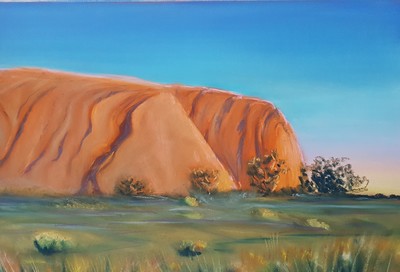 The Rock, pastel on Me Teintes Tex A3 size, available A$350